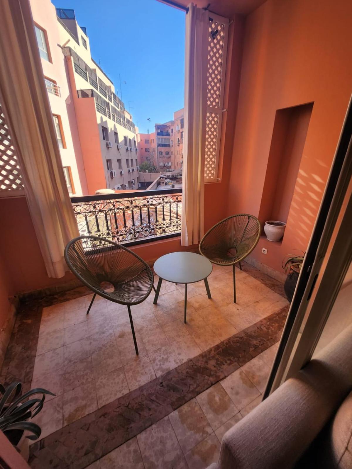 Appartement Patio Centre Gueliz Marrakesh Bagian luar foto
